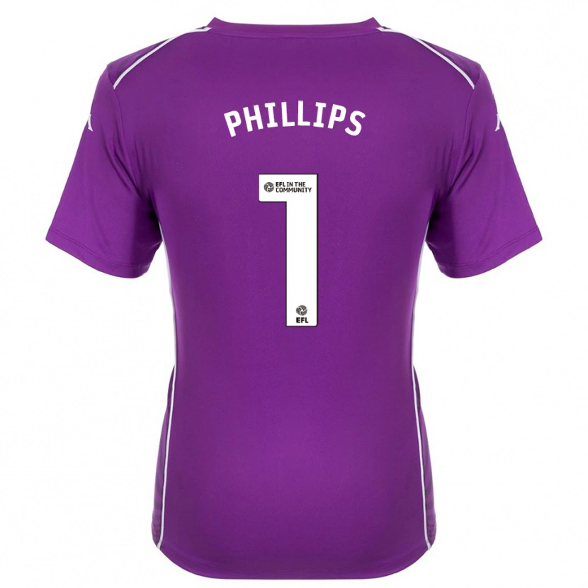 Danxen Women Dillon Phillips #1 Purple White Goalkeeper Jersey 2025/26 T-Shirt