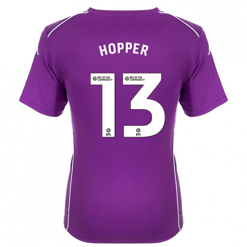 Danxen Women Jake Hopper #13 Purple White Goalkeeper Jersey 2025/26 T-Shirt