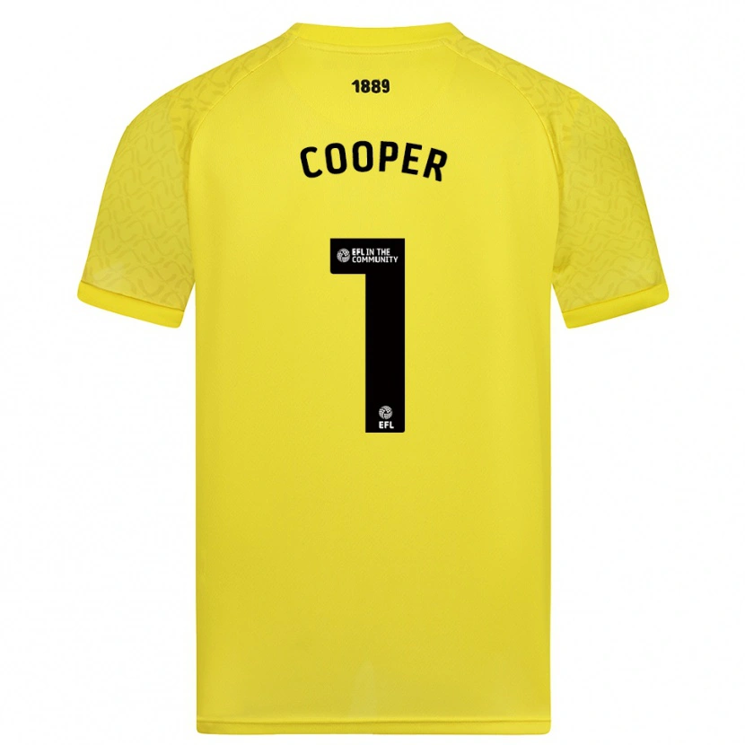 Danxen Women Michael Cooper #1 Yellow Black Goalkeeper Jersey 2025/26 T-Shirt