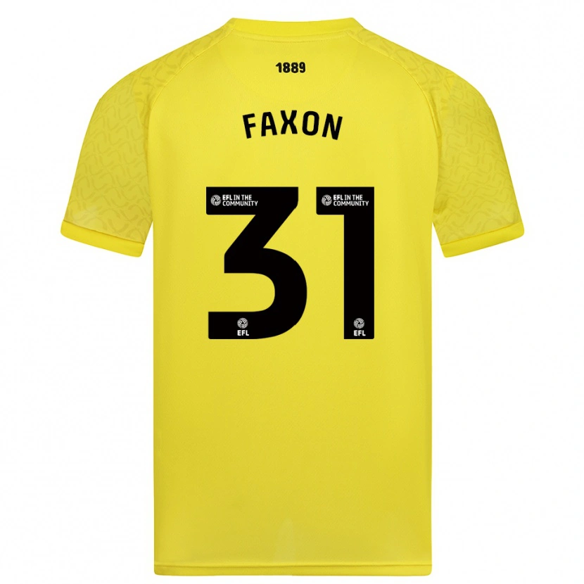 Danxen Women Luke Faxon #31 Yellow Black Goalkeeper Jersey 2025/26 T-Shirt
