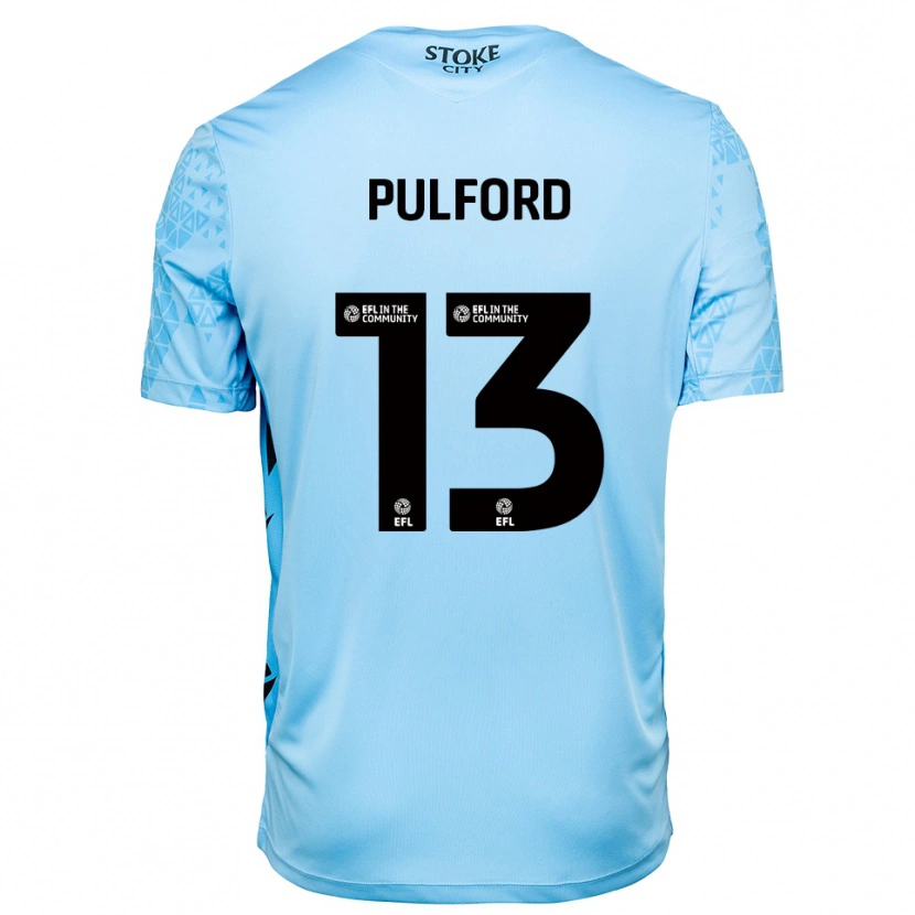 Danxen Women Lucas Pulford #13 Sky Blue Black Goalkeeper Jersey 2025/26 T-Shirt