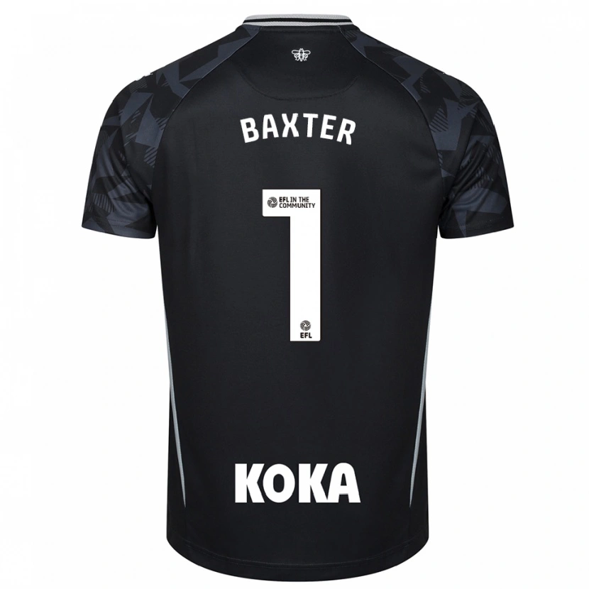 Danxen Women Nathan Baxter #1 Black Blue Goalkeeper Jersey 2025/26 T-Shirt