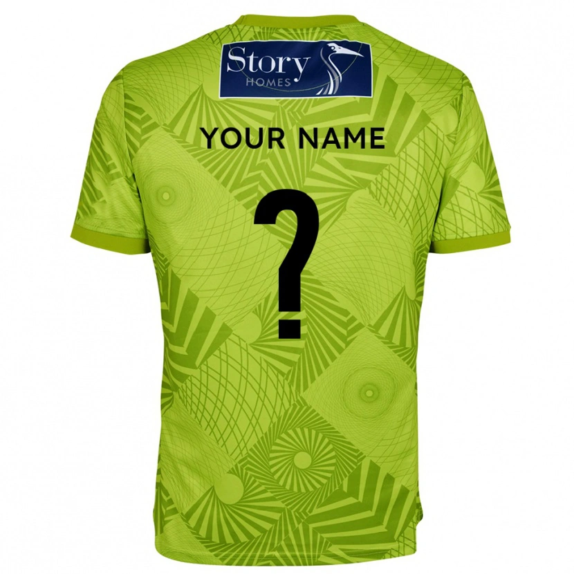 Danxen Women Carlisle United Yellow Green Goalkeeper Jersey 2025/26 T-Shirt