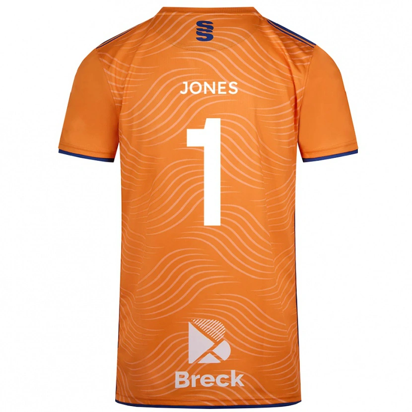 Danxen Women Zac Jones #1 Orange Black Goalkeeper Jersey 2025/26 T-Shirt