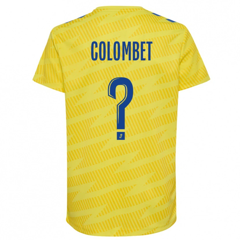 Danxen Women Alexis Colombet #0 Yellow Blue Goalkeeper Jersey 2025/26 T-Shirt