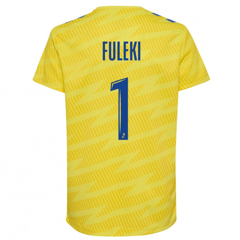 Danxen Women Rafael Fuleki #1 Yellow Blue Goalkeeper Jersey 2025/26 T-Shirt