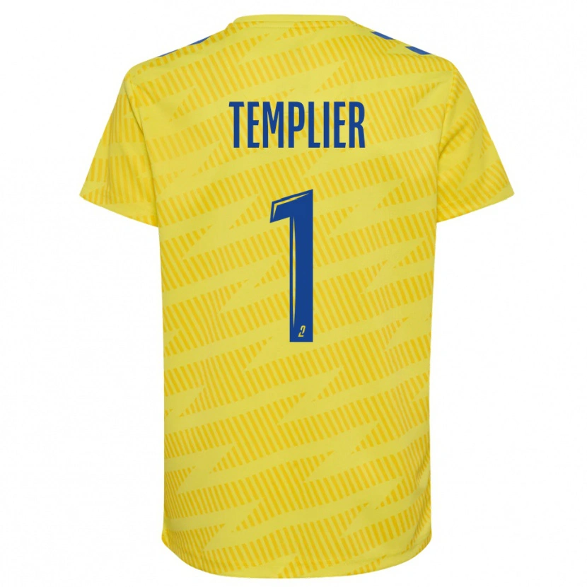 Danxen Women Emma Templier #1 Yellow Blue Goalkeeper Jersey 2025/26 T-Shirt