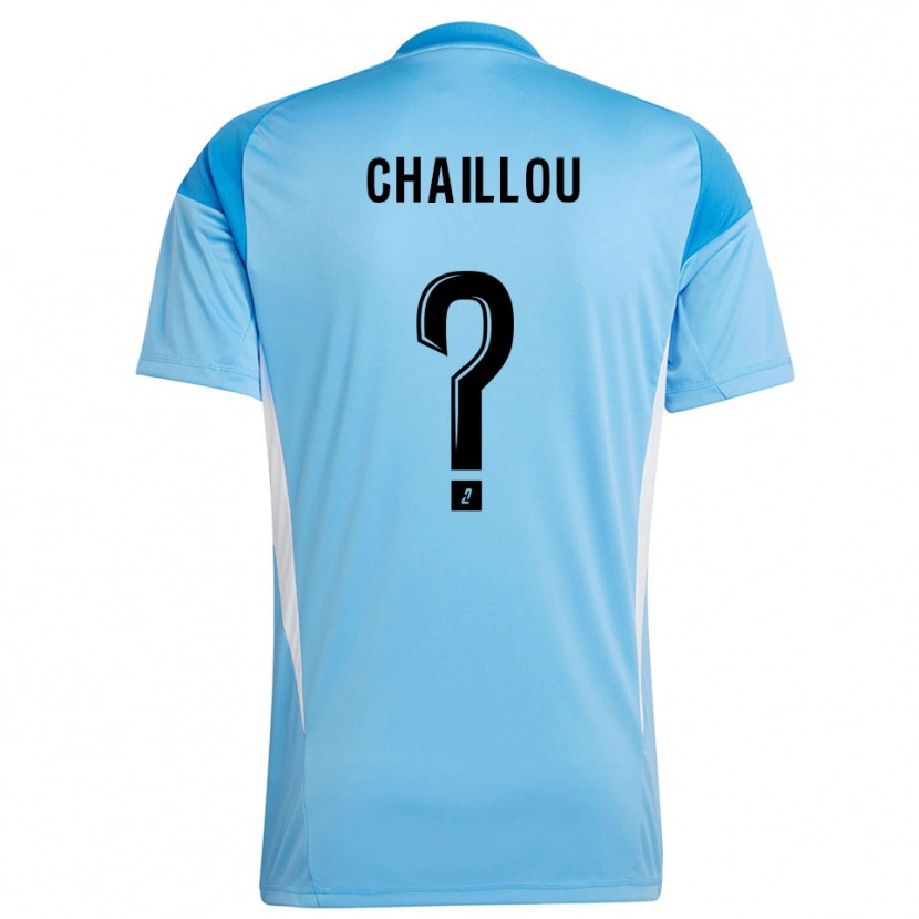 Danxen Women Victor Chaillou #0 Sky Blue White Goalkeeper Jersey 2025/26 T-Shirt