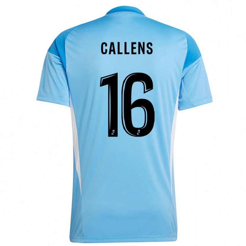 Danxen Women Thomas Callens #16 Sky Blue White Goalkeeper Jersey 2025/26 T-Shirt