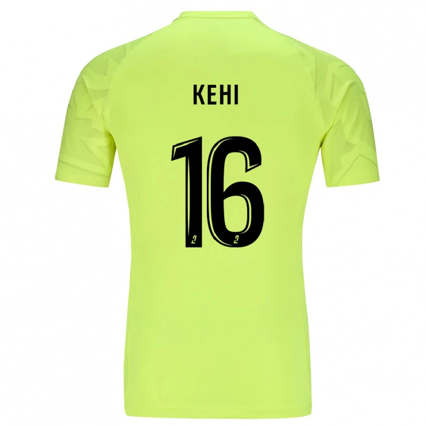 Danxen Women Marc-Olivier Kehi #16 Neon Green Goalkeeper Jersey 2025/26 T-Shirt