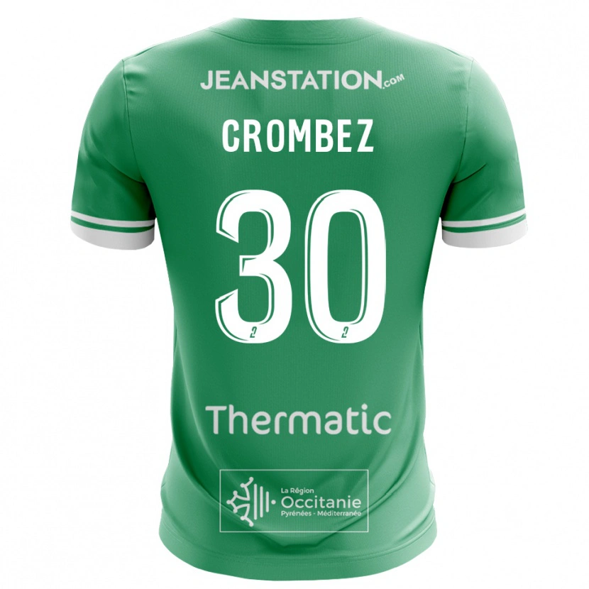 Danxen Women Enzo Crombez #30 Green White Goalkeeper Jersey 2025/26 T-Shirt