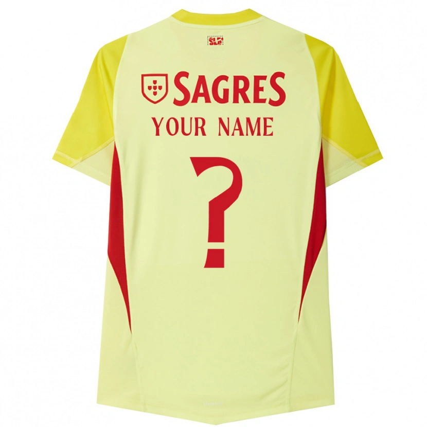 Danxen Women SL Benfica Yellow Red Goalkeeper Jersey 2025/26 T-Shirt