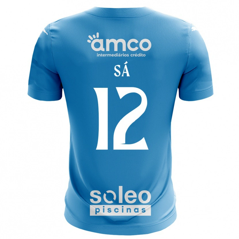 Danxen Women Tiago Sá #12 Blue White Goalkeeper Jersey 2025/26 T-Shirt