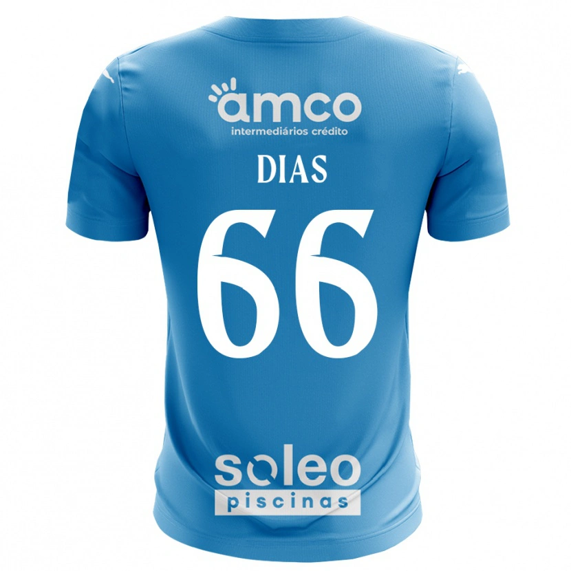 Danxen Women Gonçalo Dias #66 Blue White Goalkeeper Jersey 2025/26 T-Shirt