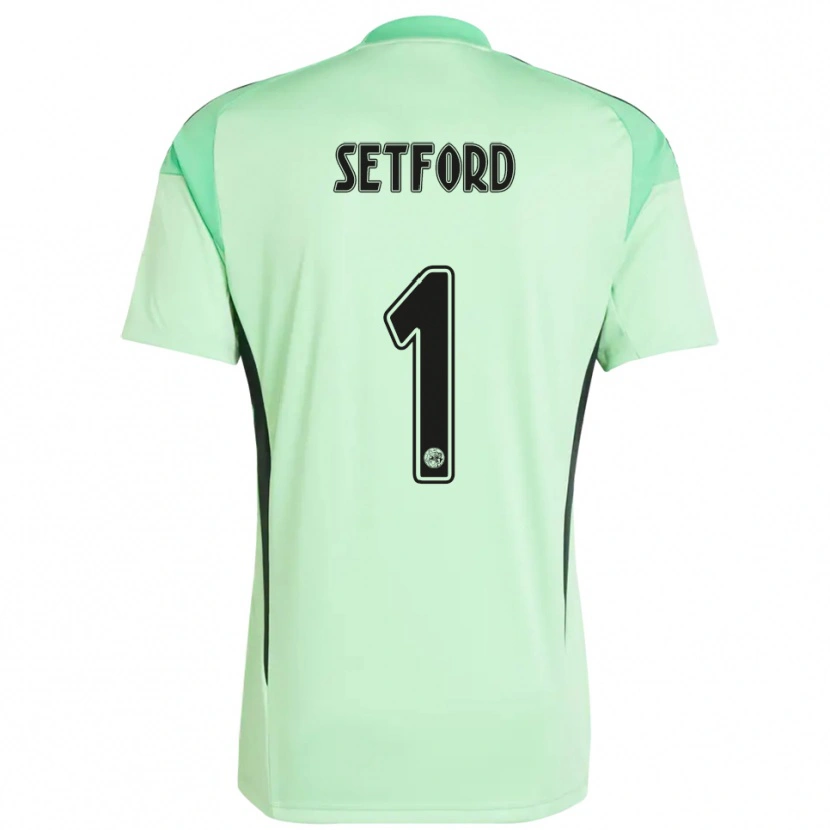 Danxen Women Charlie Setford #1 Light Green Black Goalkeeper Jersey 2025/26 T-Shirt