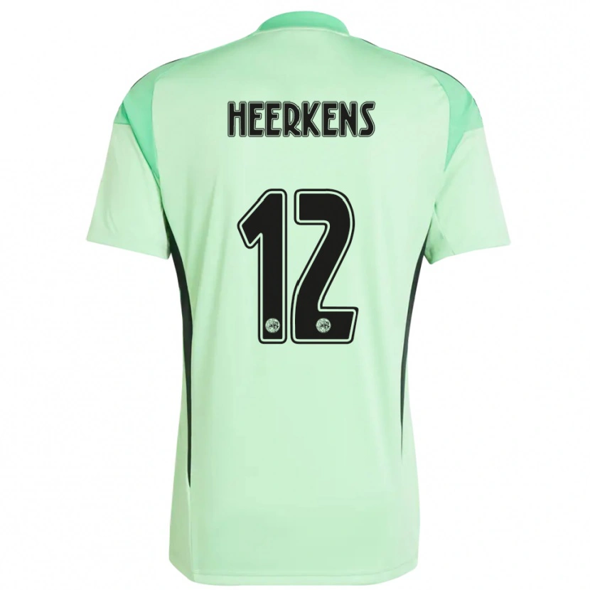 Danxen Women Joeri Heerkens #12 Light Green Black Goalkeeper Jersey 2025/26 T-Shirt