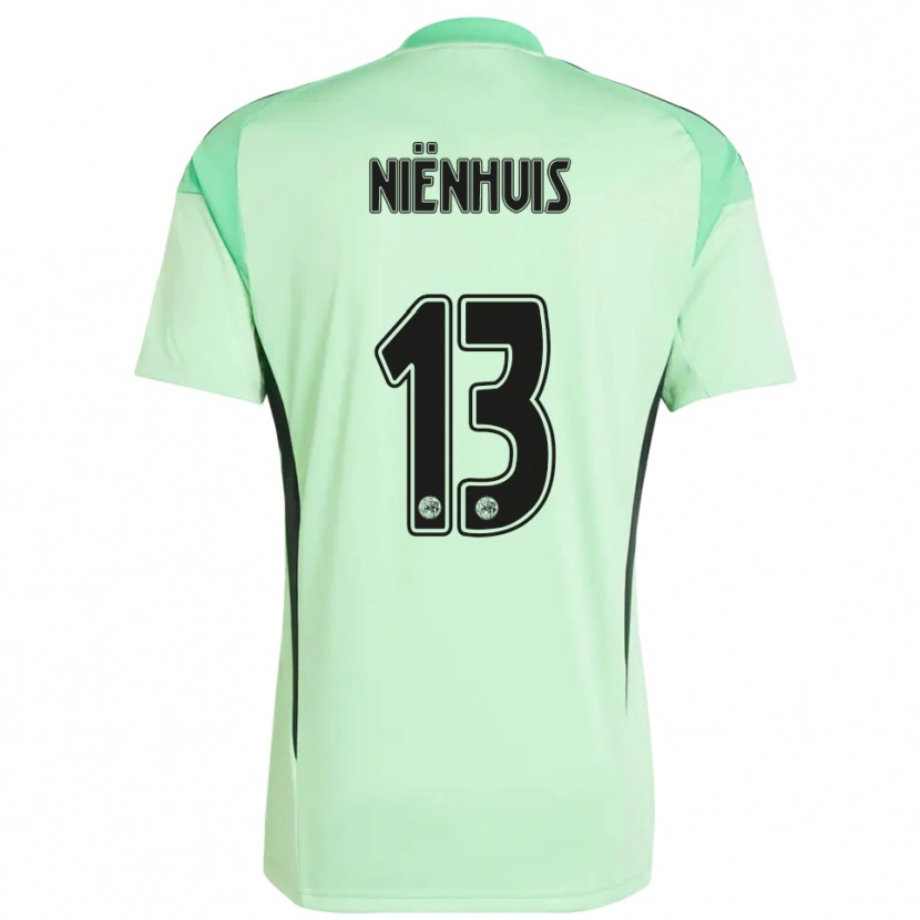 Danxen Women Lois Niënhuis #13 Light Green Black Goalkeeper Jersey 2025/26 T-Shirt