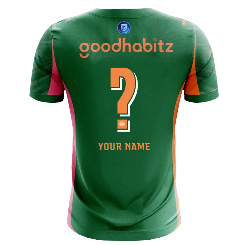 Danxen Women PSV Eindhoven Green Orange Goalkeeper Jersey 2025/26 T-Shirt