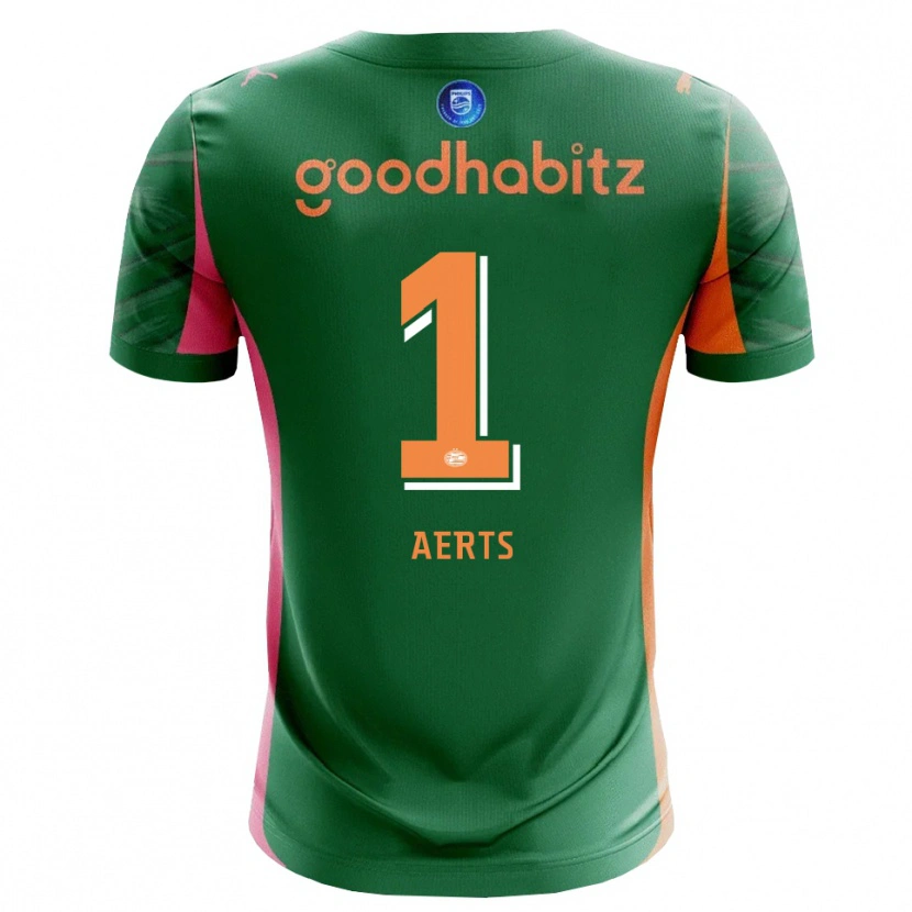 Danxen Women Kane Aerts #1 Green Orange Goalkeeper Jersey 2025/26 T-Shirt