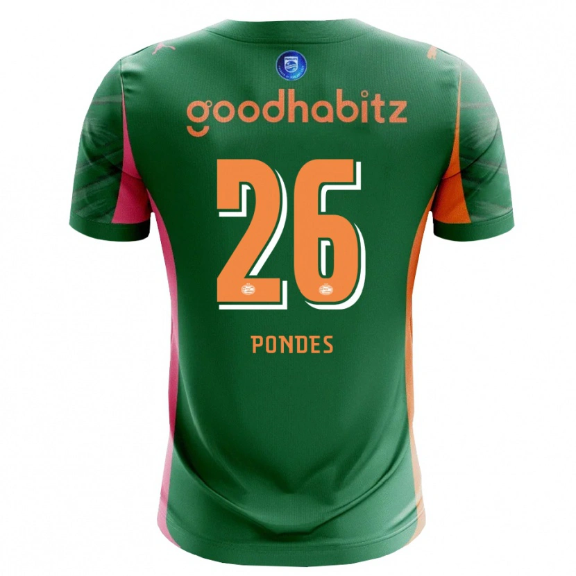 Danxen Women Moon Pondes #26 Green Orange Goalkeeper Jersey 2025/26 T-Shirt