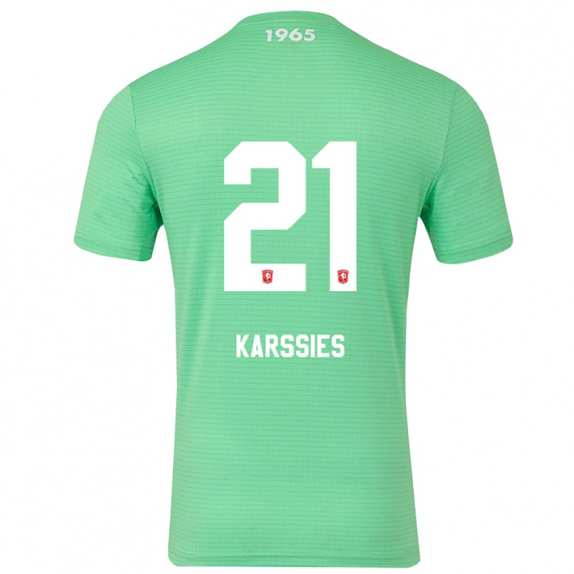 Danxen Women Sam Karssies #21 Light Green White Goalkeeper Jersey 2025/26 T-Shirt