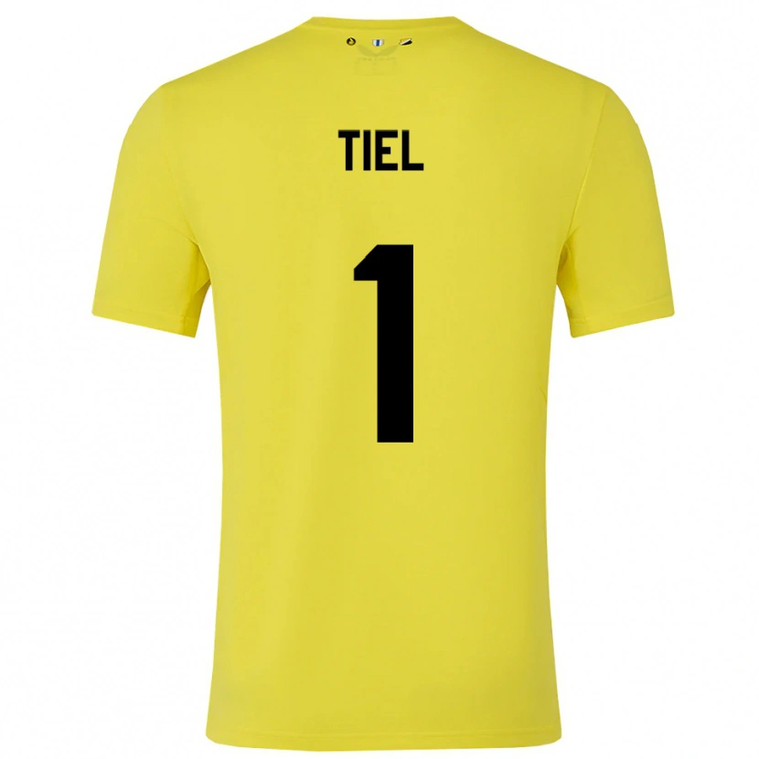 Danxen Women Mick Tiel #1 Yellow Black Goalkeeper Jersey 2025/26 T-Shirt