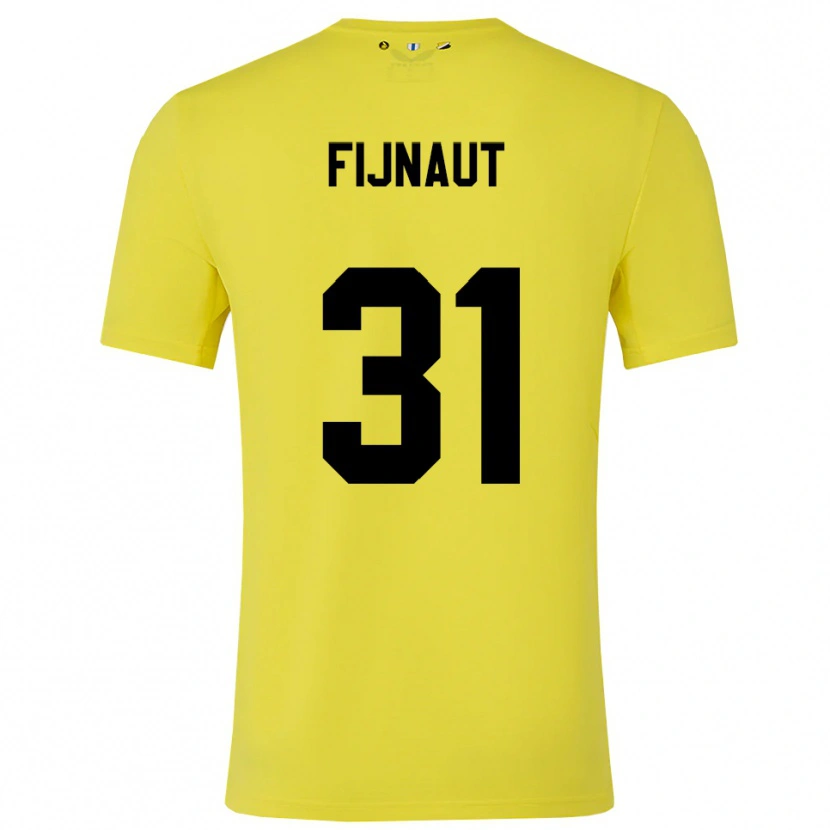 Danxen Women Lucas Fijnaut #31 Yellow Black Goalkeeper Jersey 2025/26 T-Shirt