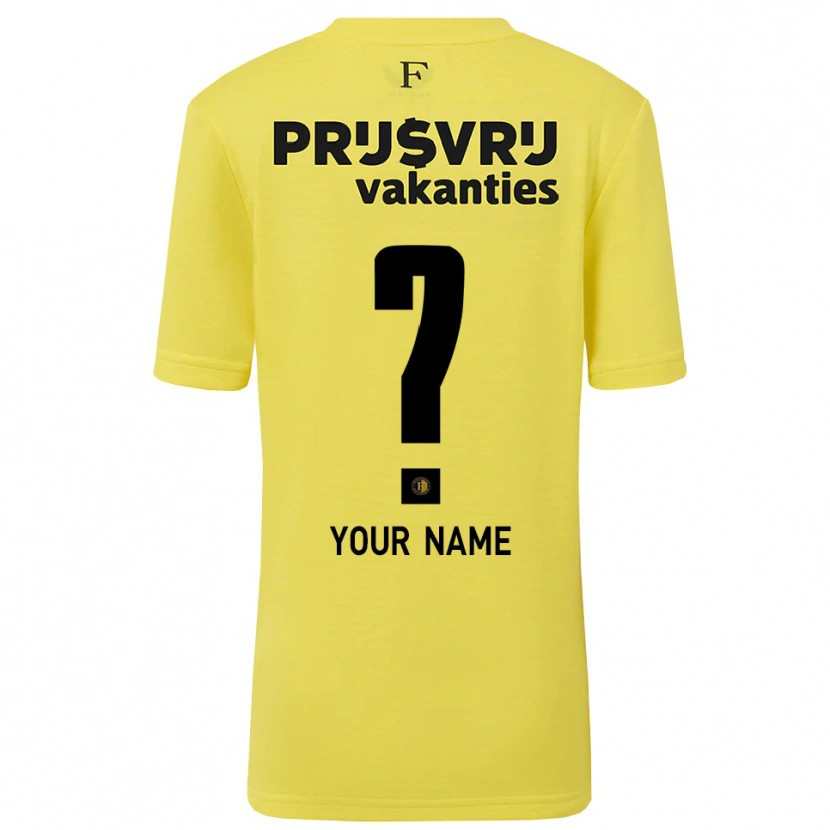 Danxen Women Feyenoord Yellow Black Goalkeeper Jersey 2025/26 T-Shirt