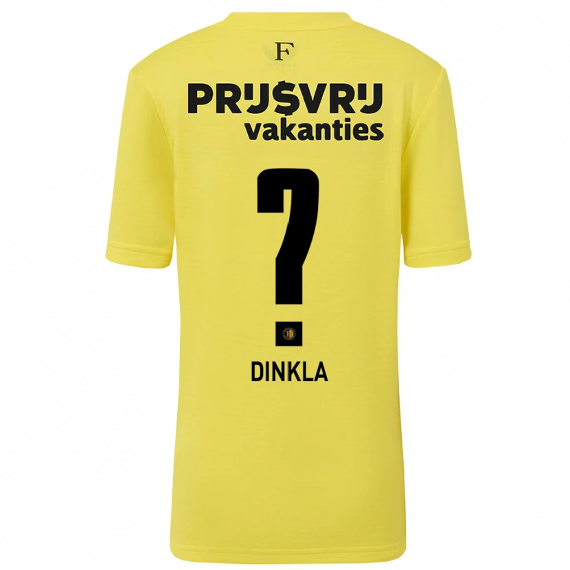Danxen Women Claire Dinkla #0 Yellow Black Goalkeeper Jersey 2025/26 T-Shirt