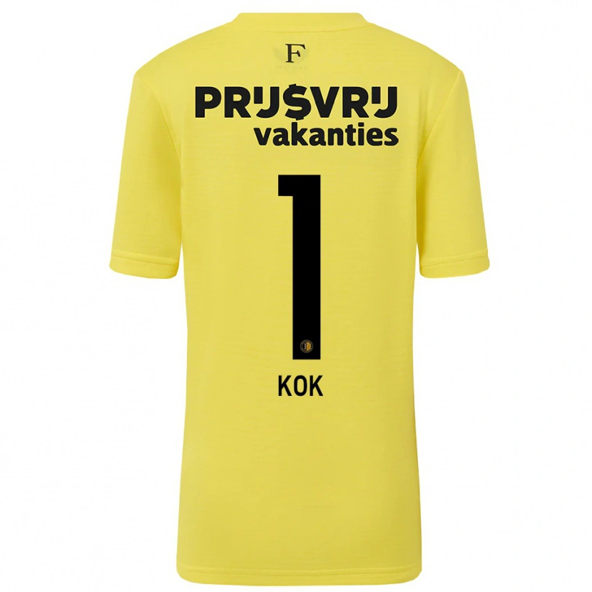 Danxen Women Stefan Kok #1 Yellow Black Goalkeeper Jersey 2025/26 T-Shirt