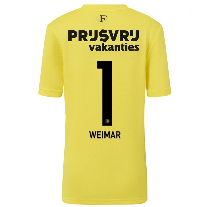 Danxen Women Jacintha Weimar #1 Yellow Black Goalkeeper Jersey 2025/26 T-Shirt