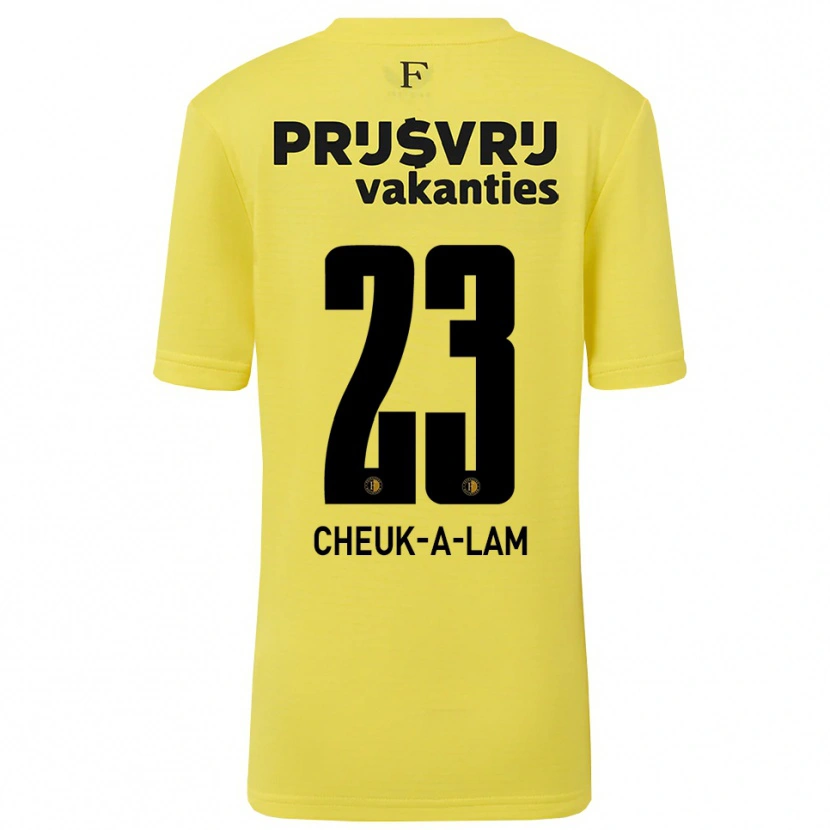 Danxen Women Lee-Quincy Cheuk-A-Lam #23 Yellow Black Goalkeeper Jersey 2025/26 T-Shirt