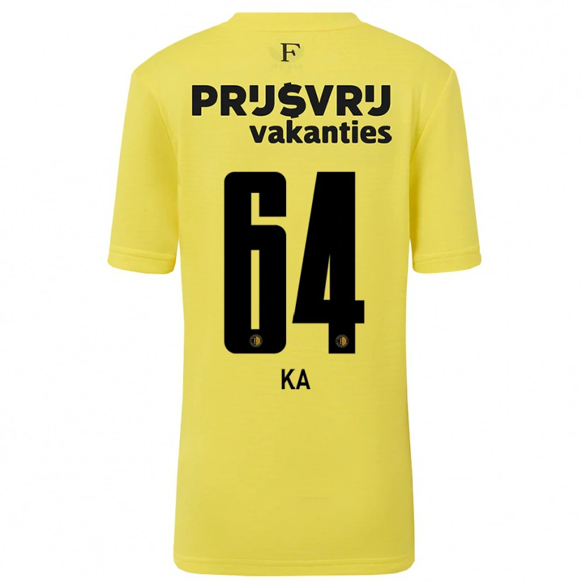 Danxen Women Ismail Ka #64 Yellow Black Goalkeeper Jersey 2025/26 T-Shirt