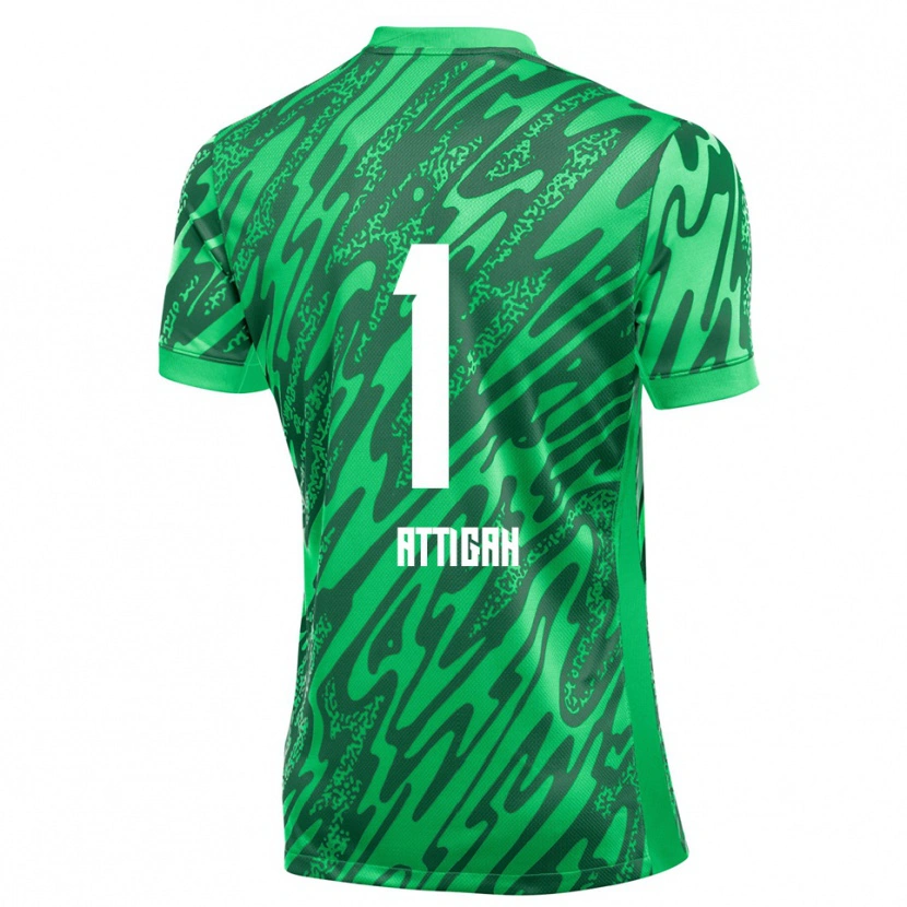 Danxen Women Quenten Attigah #1 Green White Goalkeeper Jersey 2025/26 T-Shirt