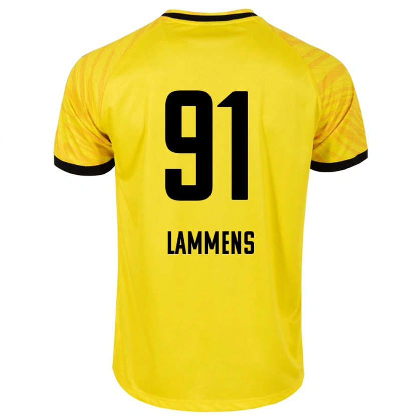 Danxen Women Senne Lammens #91 Yellow Black Goalkeeper Jersey 2025/26 T-Shirt