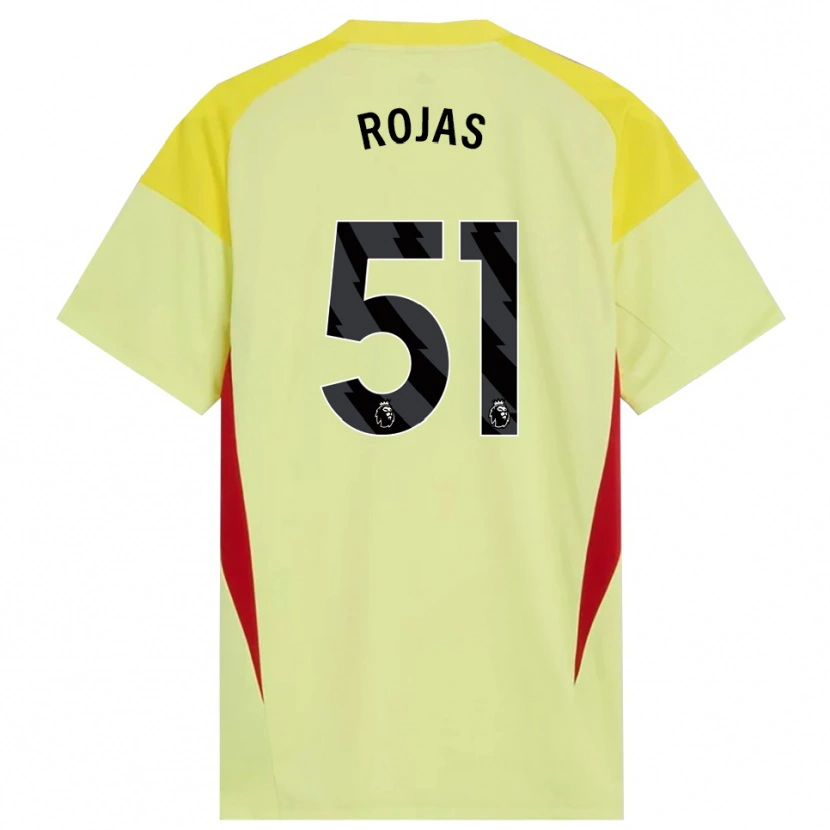 Danxen Women Alexéi Rojas #51 Yellow Red Black Goalkeeper Jersey 2025/26 T-Shirt