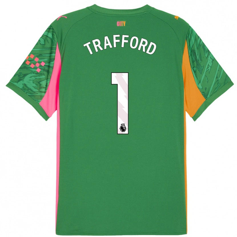Danxen Women James Trafford #1 Green Orange Goalkeeper Jersey 2025/26 T-Shirt