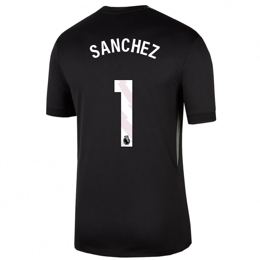 Danxen Women Robert Sánchez #1 Black White Goalkeeper Jersey 2025/26 T-Shirt