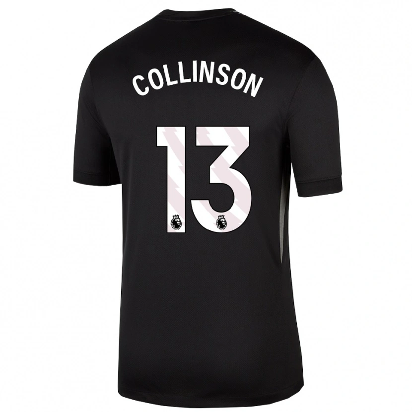 Danxen Women Isaac Collinson #13 Black White Goalkeeper Jersey 2025/26 T-Shirt