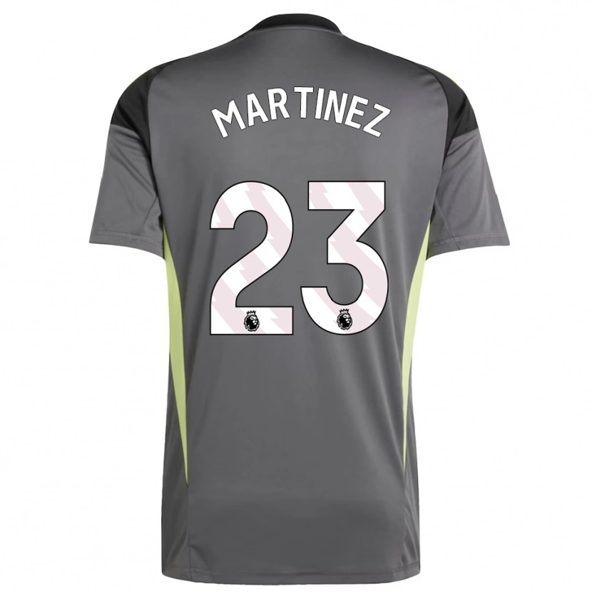 Danxen Women Emiliano Martínez #23 Dark Gray Black Goalkeeper Jersey 2025/26 T-Shirt