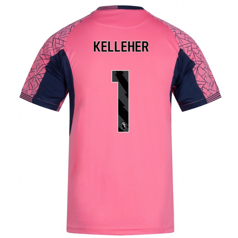 Danxen Women Caoimhín Kelleher #1 Pink Black Goalkeeper Jersey 2025/26 T-Shirt