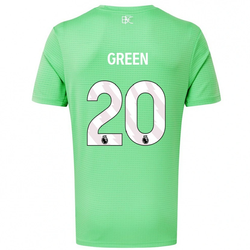 Danxen Women Etienne Green #20 Medium Green Goalkeeper Jersey 2025/26 T-Shirt