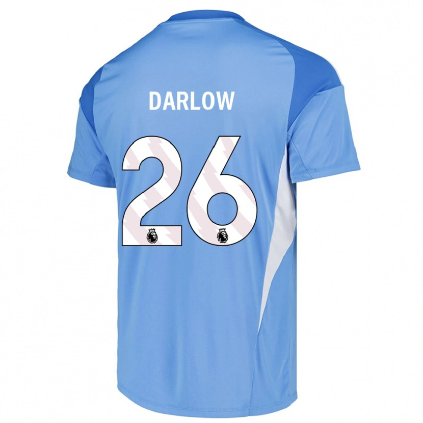 Danxen Women Karl Darlow #26 Sky Blue White Goalkeeper Jersey 2025/26 T-Shirt