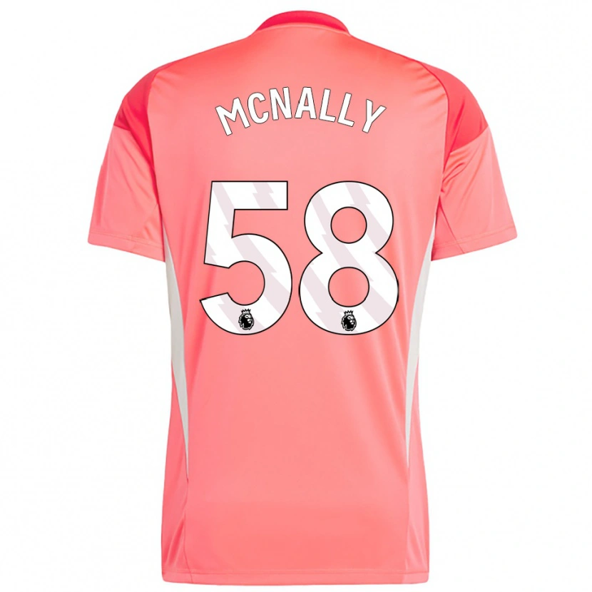 Danxen Women Alfie McNally #58 Red White Goalkeeper Jersey 2025/26 T-Shirt