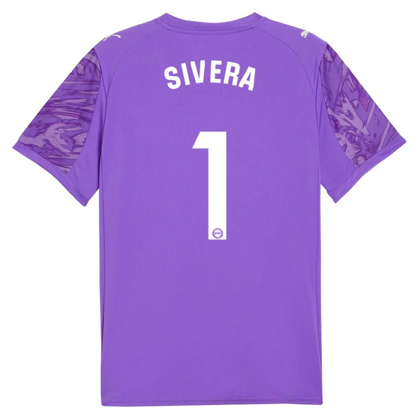 Danxen Women Antonio Sivera #1 Purple White Goalkeeper Jersey 2025/26 T-Shirt