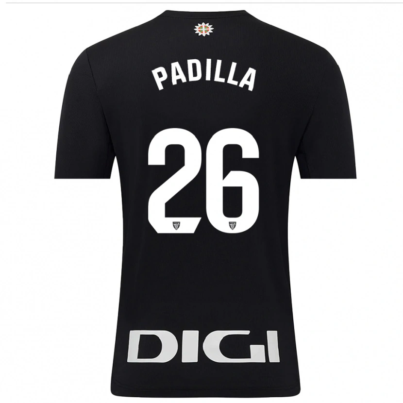 Danxen Women Álex Padilla #26 Black White Goalkeeper Jersey 2025/26 T-Shirt