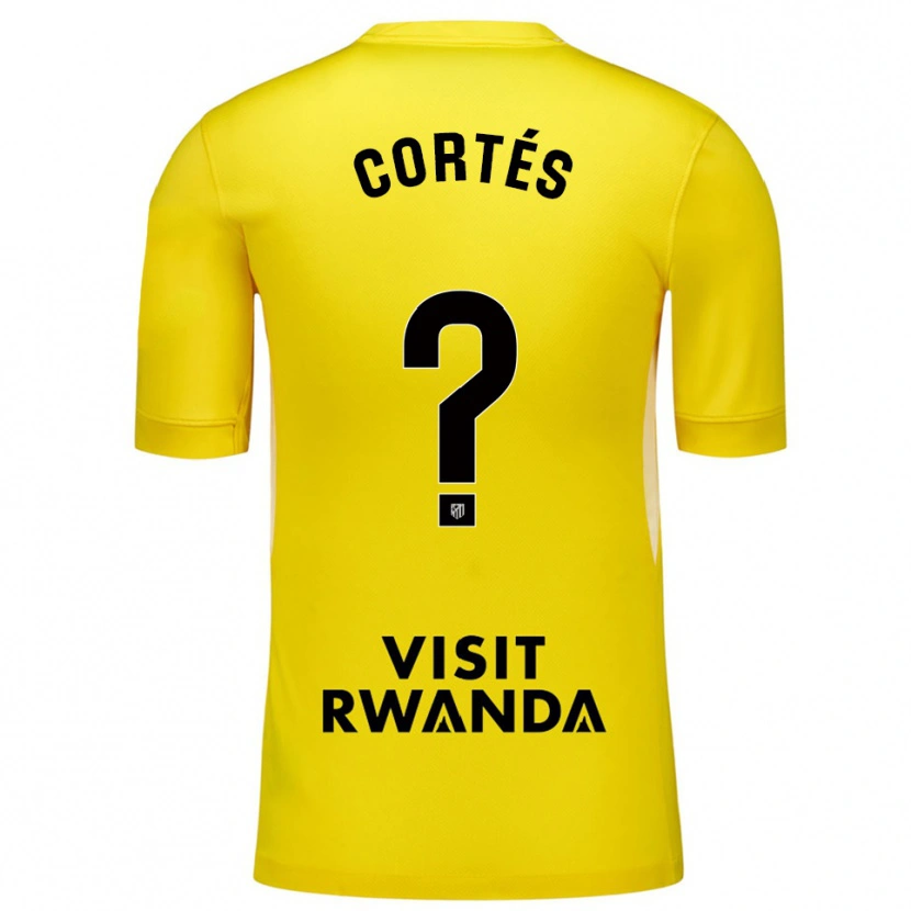 Danxen Women Lucas Cortés #0 Yellow Black Goalkeeper Jersey 2025/26 T-Shirt