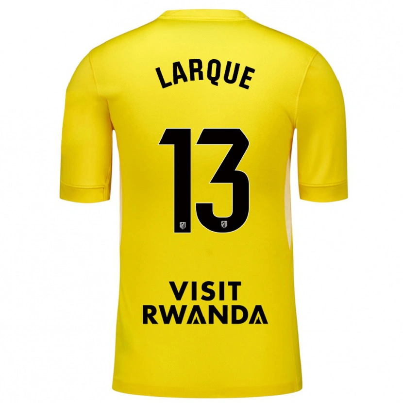 Danxen Women Patricia Larqué #13 Yellow Black Goalkeeper Jersey 2025/26 T-Shirt