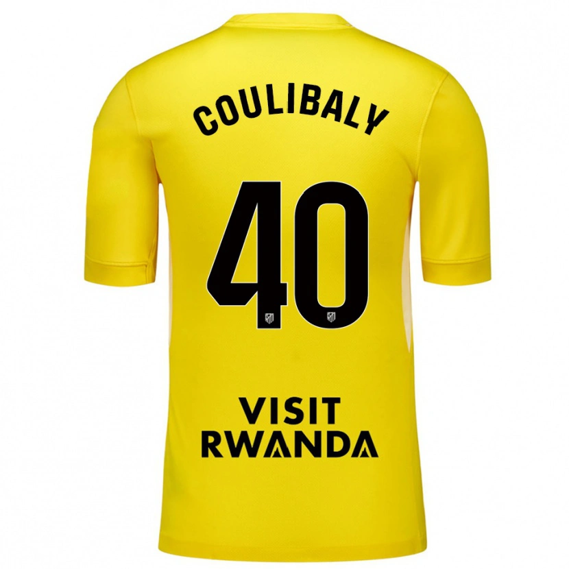 Danxen Women Izan Coulibaly #40 Yellow Black Goalkeeper Jersey 2025/26 T-Shirt