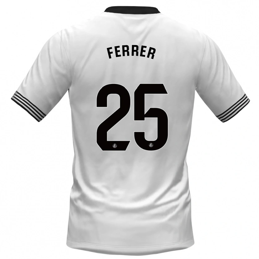 Danxen Women Diego Ferrer #25 White Black Goalkeeper Jersey 2025/26 T-Shirt